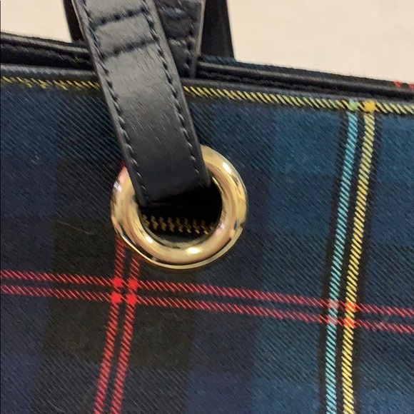 Talbots Wool Plaid Tote - Picture 3 of 7